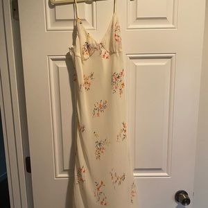 Verge girl floral midi slip dress